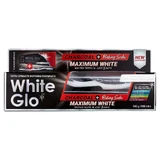 Зубная паста White Glo с древесным углем и пищевой содой Maximum White 150 г + зубная щетка