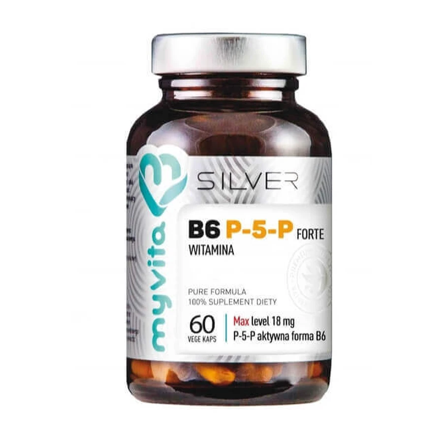 MyVita Silver, Витамин B6 P-5-P Форте, 60 капсул: цены и характеристики