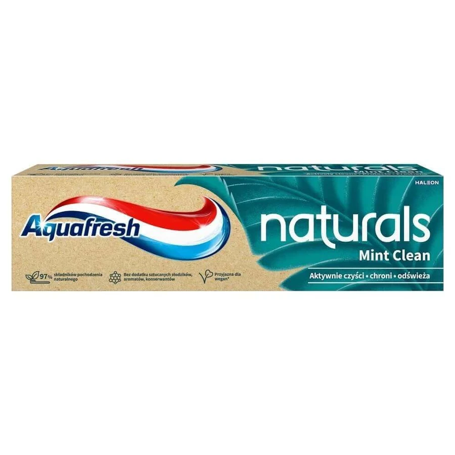 Зубна паста Aquafresh Naturals Mint Clean Fluoride Toothpaste, 75 мл: ціни та характеристики