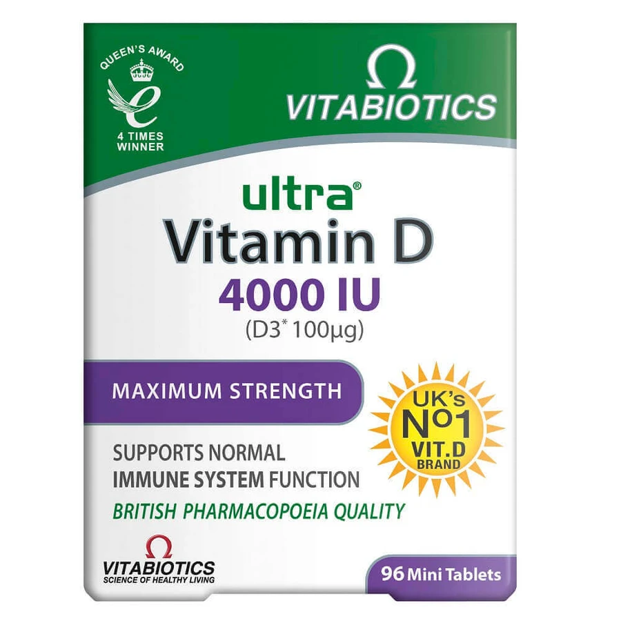 Vitabiotics Ultra Витамин D 4000 МЕ, 96 таблеток: цены и характеристики