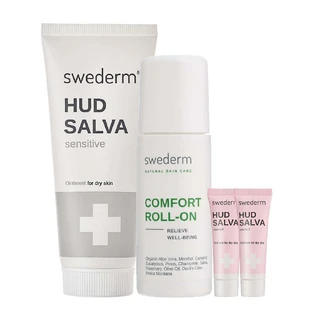 Набор Swederm Hudsalva Sensitive, unguent puternic, piele uscată, 100 мл + Swederm Comfort roll, 60 мл + Hudsalva unguent cu vitamina E, 2 x 8 ml gratuit
