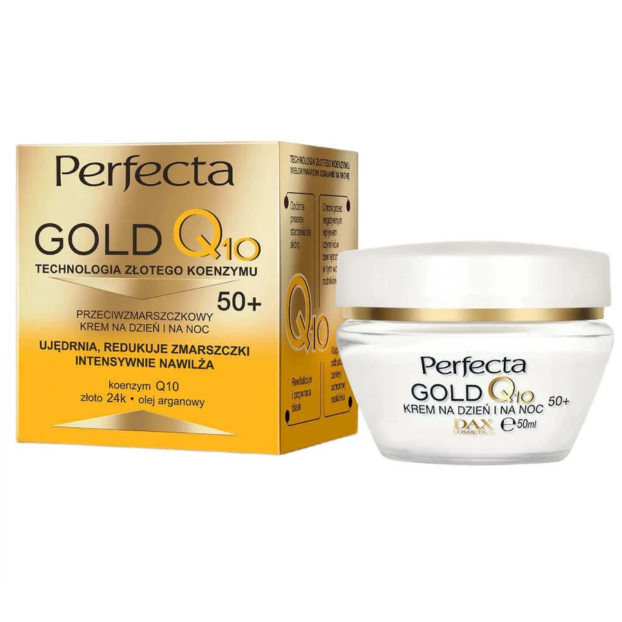 Perfecta Gold Q10 Денний і нічний крем проти зморшок 50+, 50 мл: ціни та характеристики
