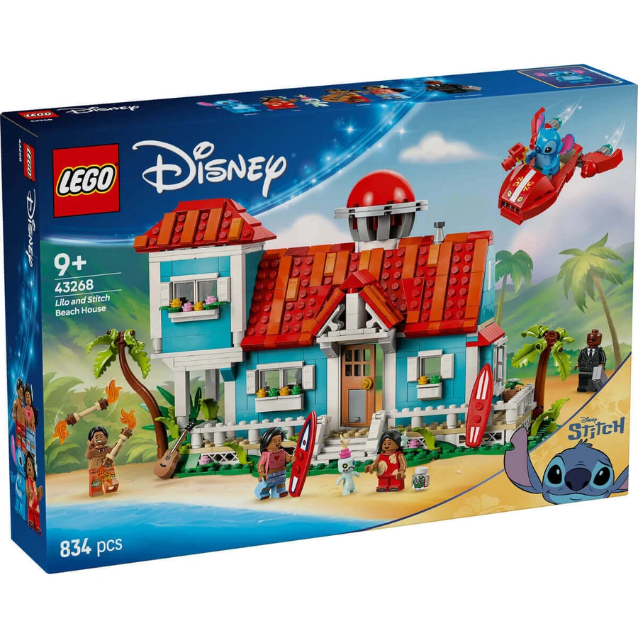 Disney's Lilo and Stitch Beach House, +9 лет, 43268, Lego: цены и характеристики