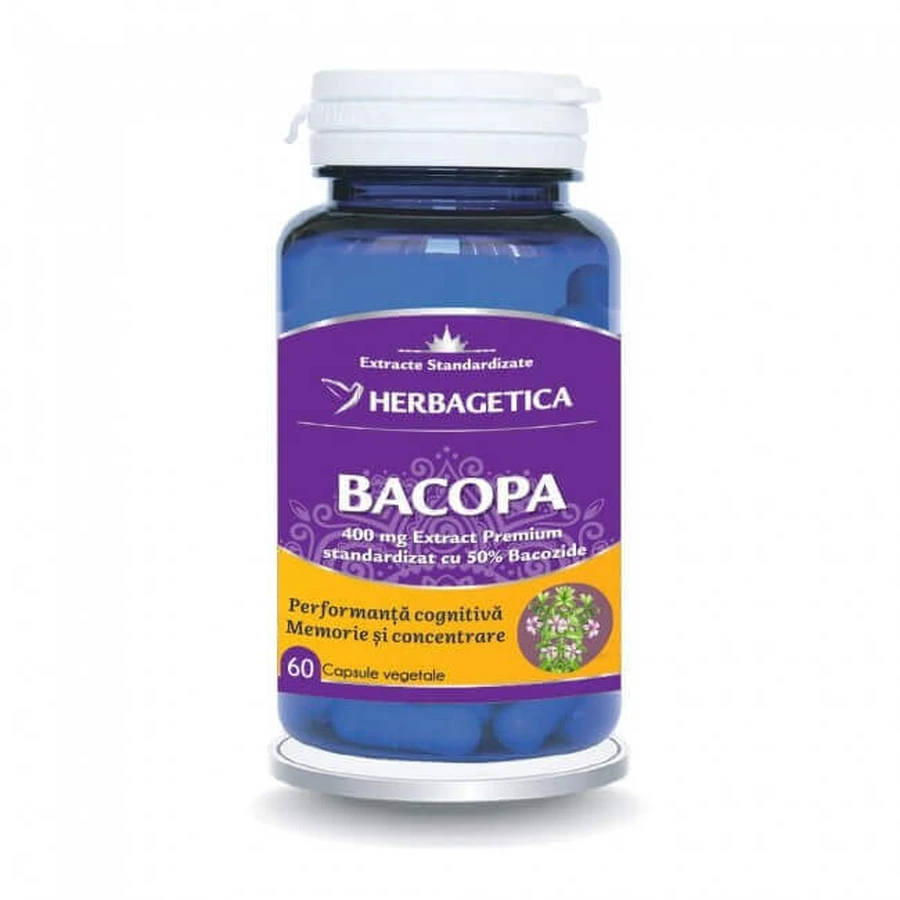 Herbagetica Bacopa x 60cps: цены и характеристики
