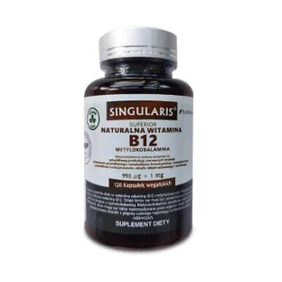 Singularis, Натуральний вітамін B12 Метилкобаламін 990 мкг + 1 мг BioPerine, 120 капсул
