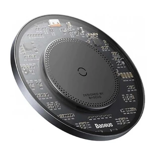 Индукционное зарядное устройство Baseus BS-W530 15 Вт + USB C - USB C 24 Вт 1 м кабель - черный