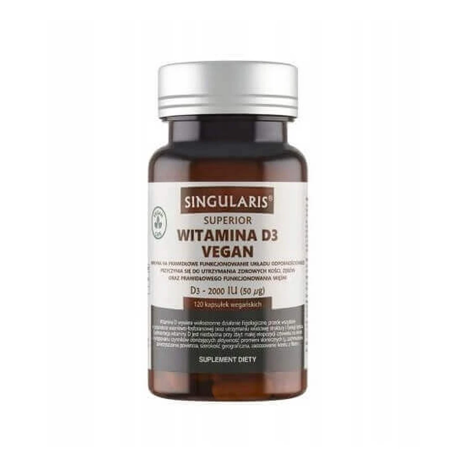 Singularis Superior Vitamin D3 2000 МО Vegan, 120 капсул: ціни та характеристики
