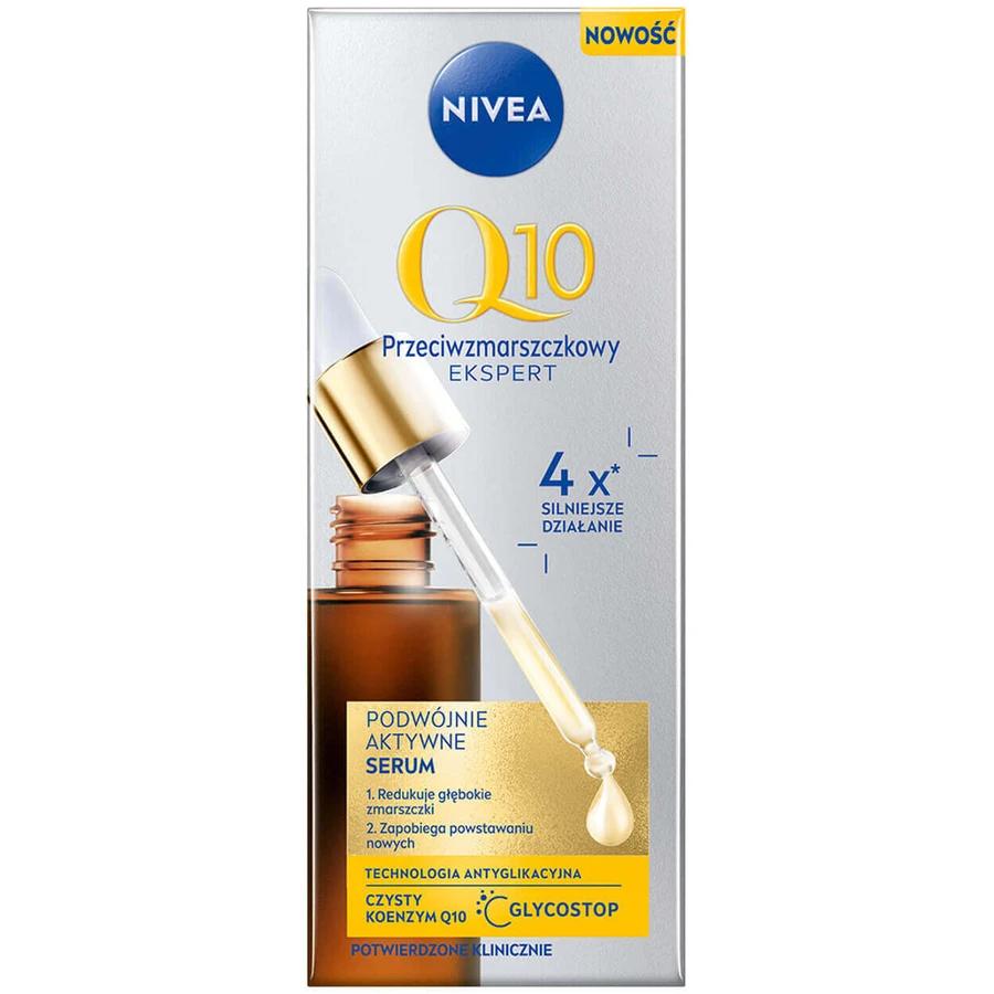 Двоактивна сироватка для обличчя Nivea Q10 Anti-Wrinkle Expert, 30 мл: ціни та характеристики