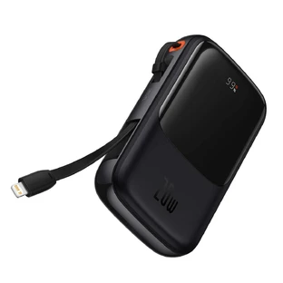 Внешний аккумулятор Baseus Qpow Pro Overseas Edition 10000 мА·ч 20 Вт + кабель USB C 3A - черный
