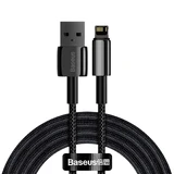 Кабель Baseus Tungsten USB - Lightning 2.4 A 2 м, черный (CALWJ-A01)