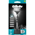 Gillette Gillette Match3 угольная бритва + подставка + 6 заправок, 1 шт.: цены и характеристики