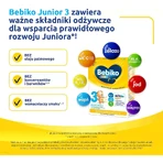 Набір Bebiko Junior 3 Nutriflor Expert, formulă nutritivă pe basă de lapte, peste 1 an, 3 x 600 g + Bambino, șervețele umede, de la naștere, 63 gratuit: ціни та характеристики