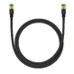 Сетевой кабель Baseus Fast RJ45 Cat. 8, 40 Гбит/с, 1 м, чёрный, оплетённый