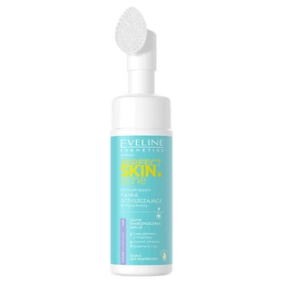 Eveline Cosmetics Perfect Skin.Пінка для очищення від прищів з щіткою для очищення пор, 150 мл