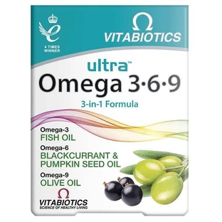 Vitabiotics Ultra Omega 3-6-9, 60 капсул