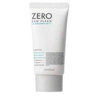 Сонцезахисний крем SPF 50 PA ++++ Zero Sun Clean, 50 мл, Rom&nd