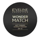 Eveline Cosmetics, Wonder Match, матовая компактная пудра с SPF 30 № 01, 8 г