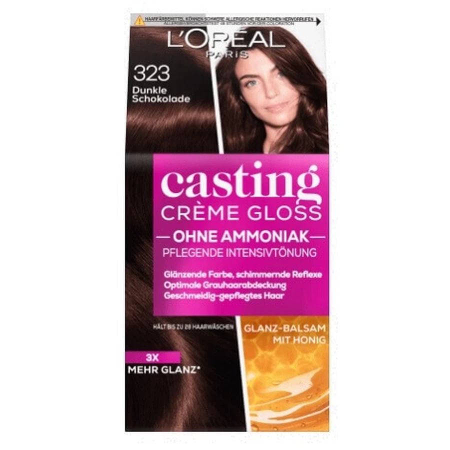 Loreal, Casting Creme Gloss, краска для волос, оттенок 323 Темный шоколад, 1 шт.: цены и характеристики