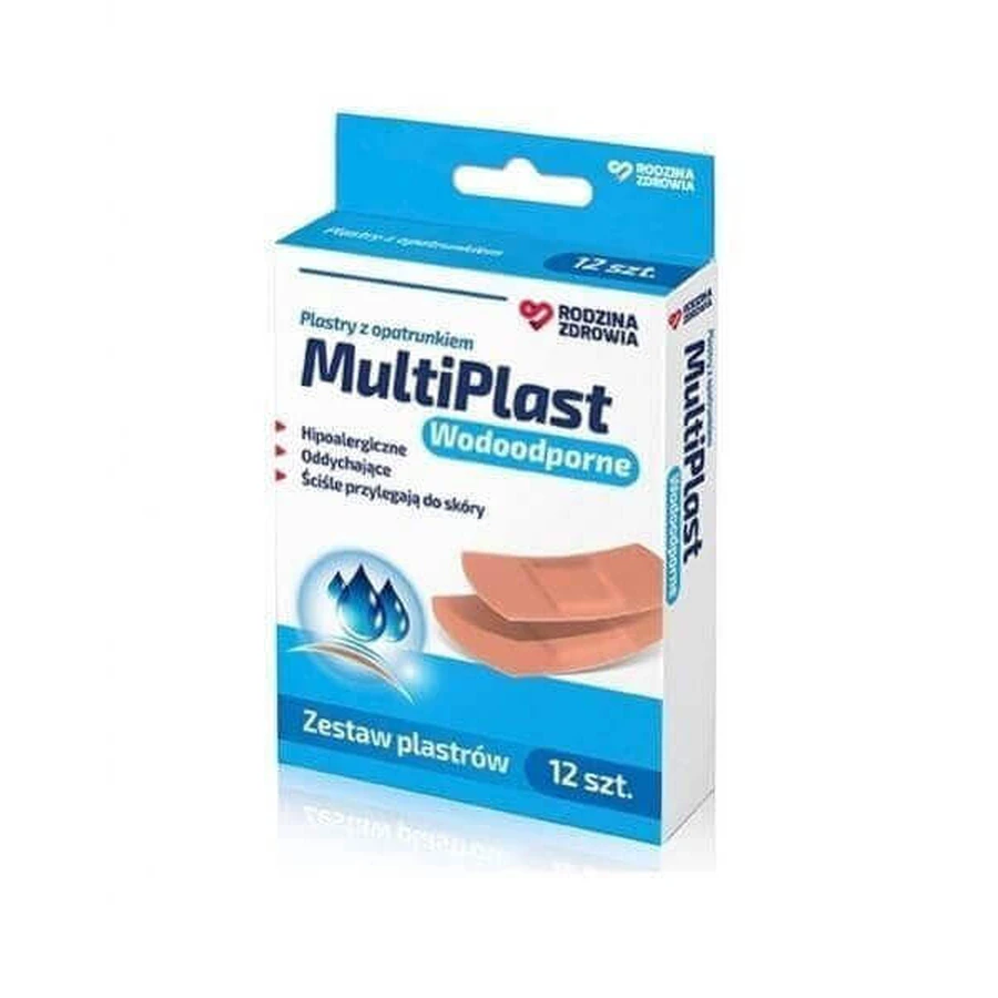 Водостойкие пластыри Health Family MultiPlast, 12 шт.: цены и характеристики