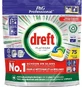 Капсулы для посудомоечной машины Dreft Platinum All in One Lemon, 75 шт.