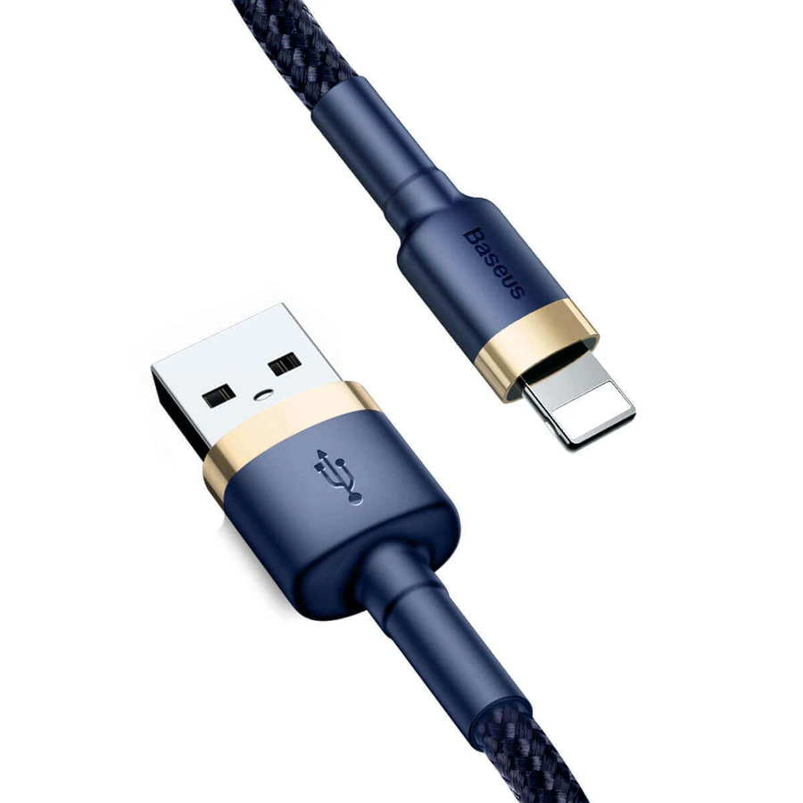 Baseus Cafule USB-A / Lightning 2.4A QC 3.0 Cable 1 m - Blue-Gold: цены и характеристики