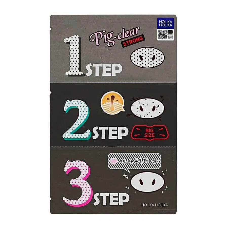 Полоски для носа Holika Holika Pig Clear Strong 3-Step, 1 шт.: цены и характеристики