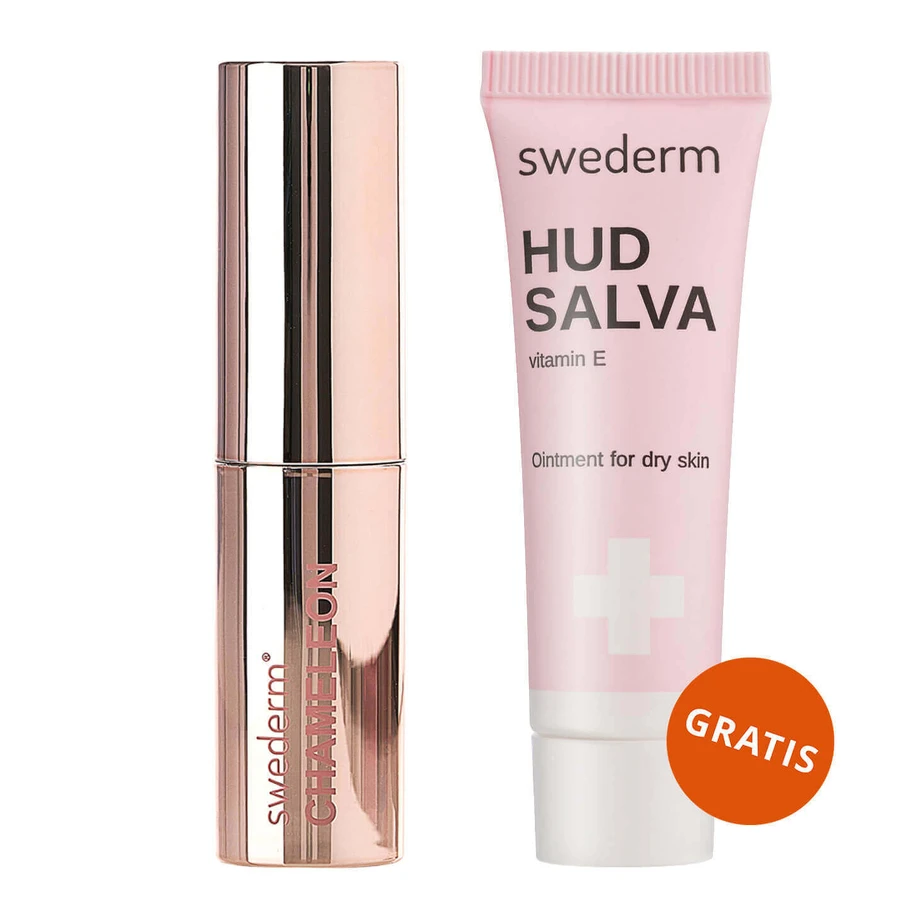 Swederm Chameleon, balsam de buze, 3,5 ml + Hudsalva, unguent de ulei cu vitamin E, piele uscată, 8 ml gratuit: ціни та характеристики