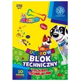Цветной технический блокнот 170 г/м2 формата А3, 10 листов