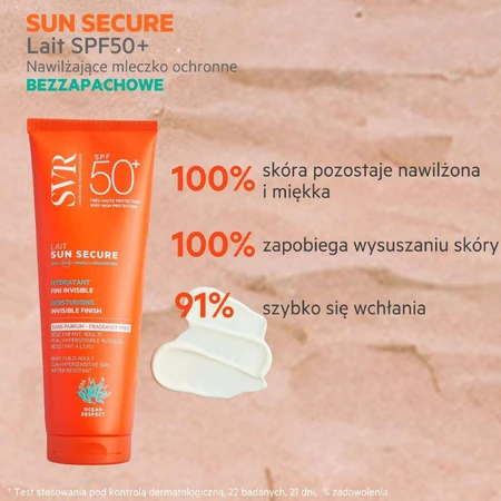 SVR Sun Secure, увлажняющее защитное молочко, без отдушек, для всей семьи, SPF 50+, 250 мл: цены и характеристики
