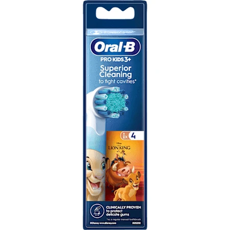 Детская электрическая зубная щетка Oral-B Pro Kids Король Лев, 4 шт.: цены и характеристики