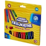 Astra, Треугольные восковые мелки, 12 цветов