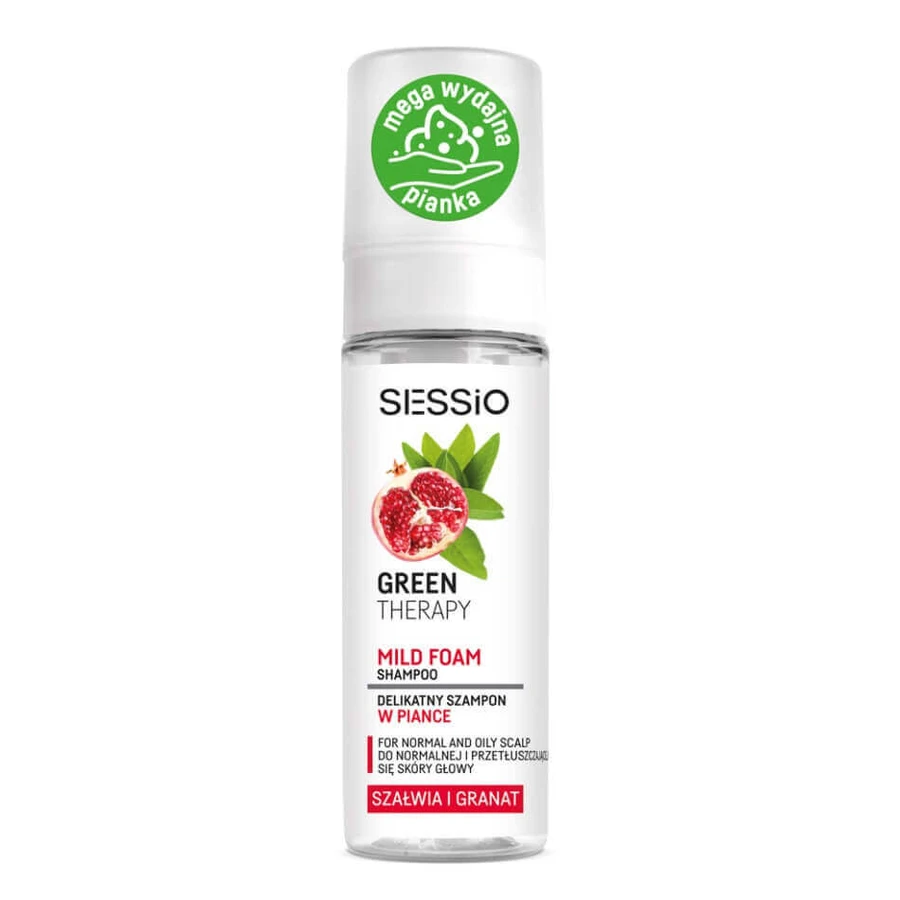 Мягкий пенящийся шампунь Sessio Green Therapy с шалфеем и гранатом, 175 г: цены и характеристики