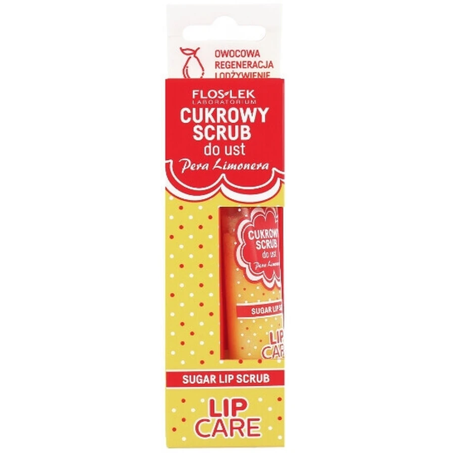 Цукровий скраб для губ Flos-Lek Lip Care Pera Limonera 14 г: ціни та характеристики