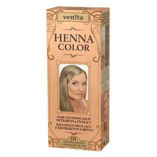 Фарбувальний бальзам Venita Henna Color Coloring Balm з екстрактом хни 111 Natural Blonde, 75 мл