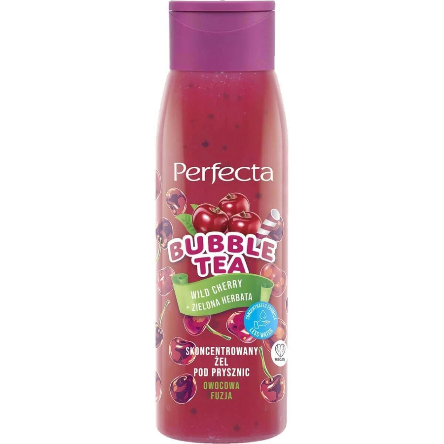 Концентрированный гель для душа Perfecta Bubble Tea Дикая вишня + Зеленый чай, 400 мл: цены и характеристики