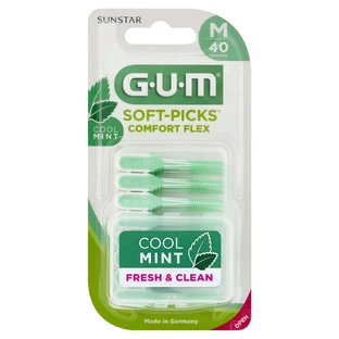 GUM Soft-Picks Comfort Flex, міжзубні щітки Cool Mint M, 40 шт.