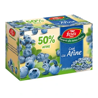 Чай чорничний 50%, 20 пакетиків, тарифи