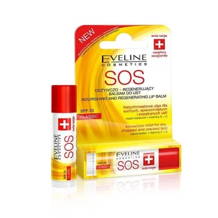 Eveline Cosmetics SOS живильний і відновлюючий бальзам для губ SPF20 Classic, 4,5 мл