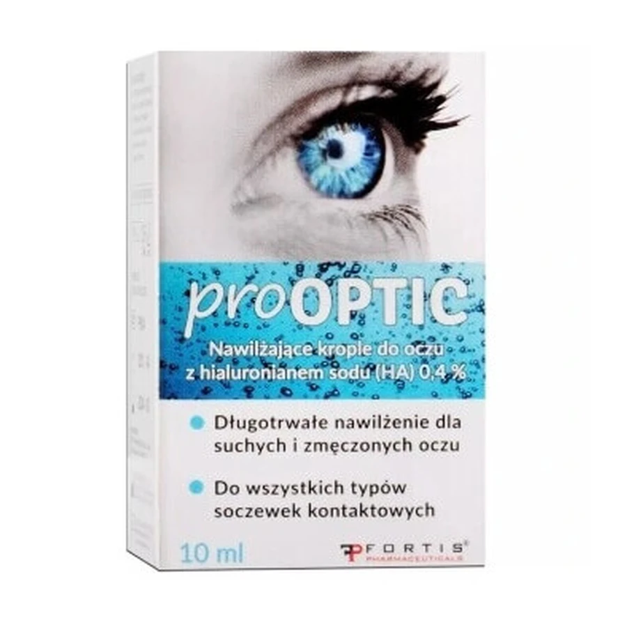 Prooptic, Зволожуючі очні краплі, 10 мл + крапельниця: ціни та характеристики