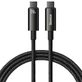 Кабель Baseus CAWJ040001 USB-C - USB-C 240 Вт 480 Мбіт/с 1 м - чорний