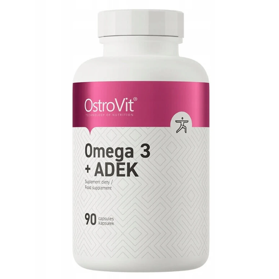 OstroVit Omega 3 + ADEK, 90 капсул: ціни та характеристики