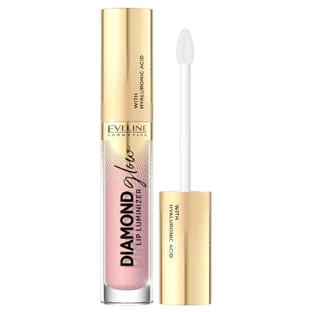 Блеск для губ Eveline Cosmetics Diamond Glow Lip Luminizer с гиалуроновой кислотой, оттенок 03 Карамельное мороженое, 4,5 мл