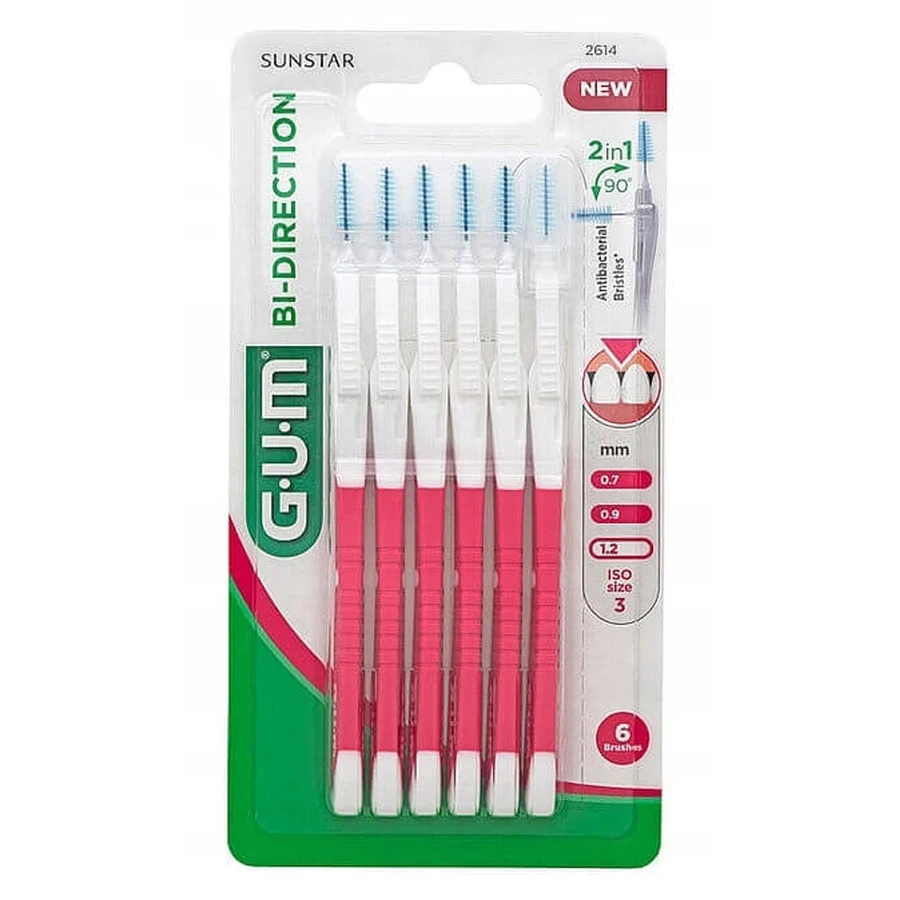 Межзубные ершики Sunstar Gum Bi-Direction, двунаправленные конусы 1,2 мм, 6 шт.: цены и характеристики