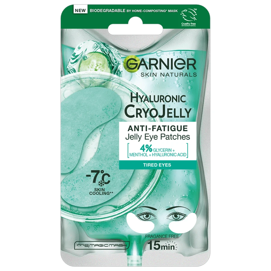 Зволожуюча гелева маска під очі Garnier Hyaluronic Cryo Jelly, 5 г: ціни та характеристики