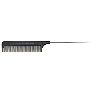 Denman DC06 Carbon Pointed Comb Pin Tail Hair Comb Black