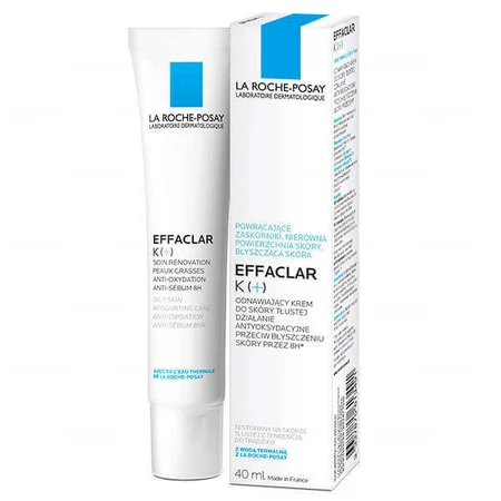 La Roche Posay, Effaclar K+, Відновлюючий крем для жирної шкіри, 40 мл: ціни та характеристики