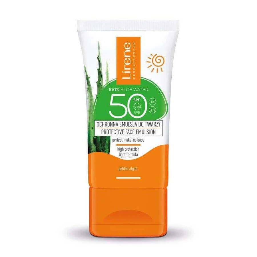Lirene, Защитная эмульсия для лица SPF 50, 50 мл: цены и характеристики