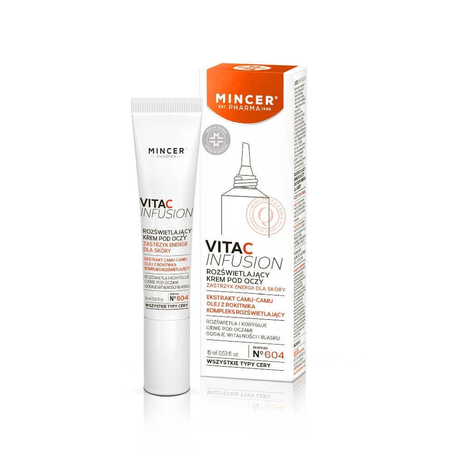 Mincer Pharma Vita C Infusion Освітлюючий крем для очей № 604, 15 мл: ціни та характеристики