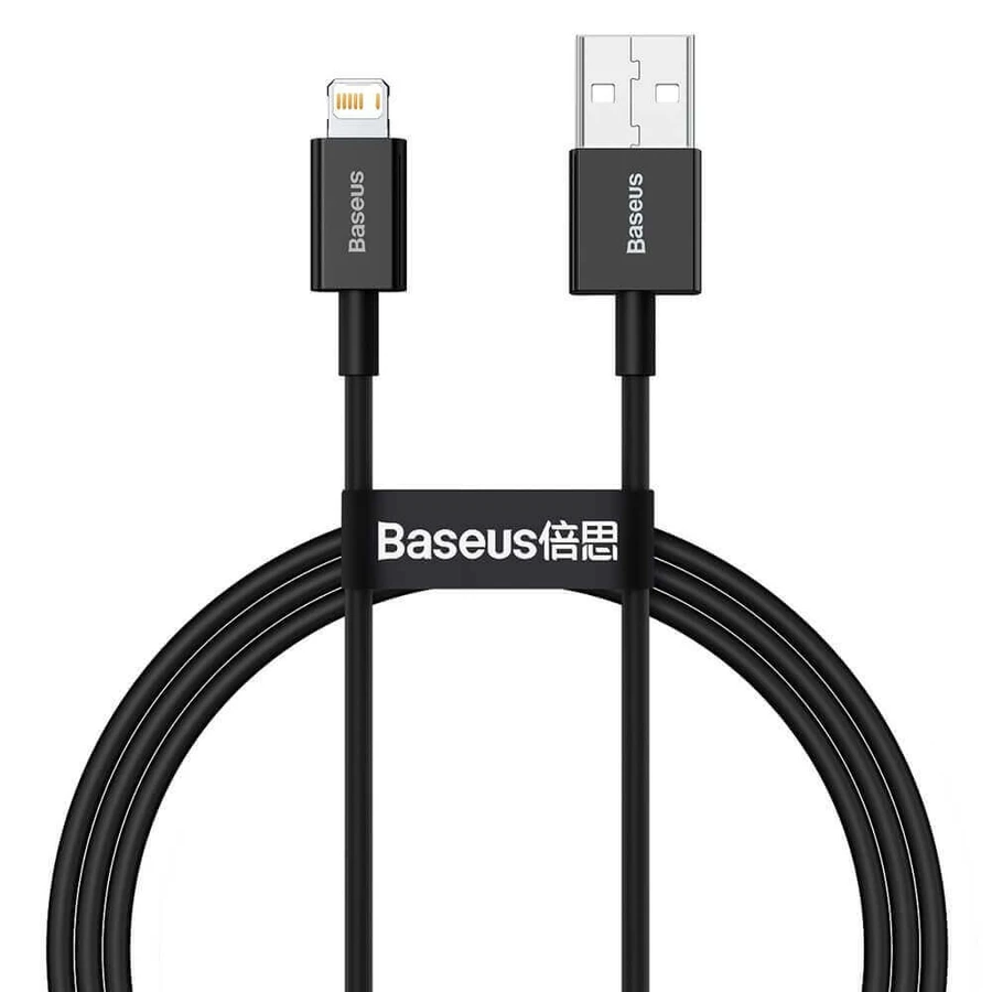 Baseus Superior USB - Кабель Lightning 2.4 A 1 м чорний (CALYS-A01): ціни та характеристики