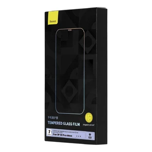 Скло Baseus Tempered Glass для iPhone 12 Pro Max Full Screen with Speaker Cover 0.4mm + Монтажний комплект
